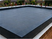 Completed flat roof